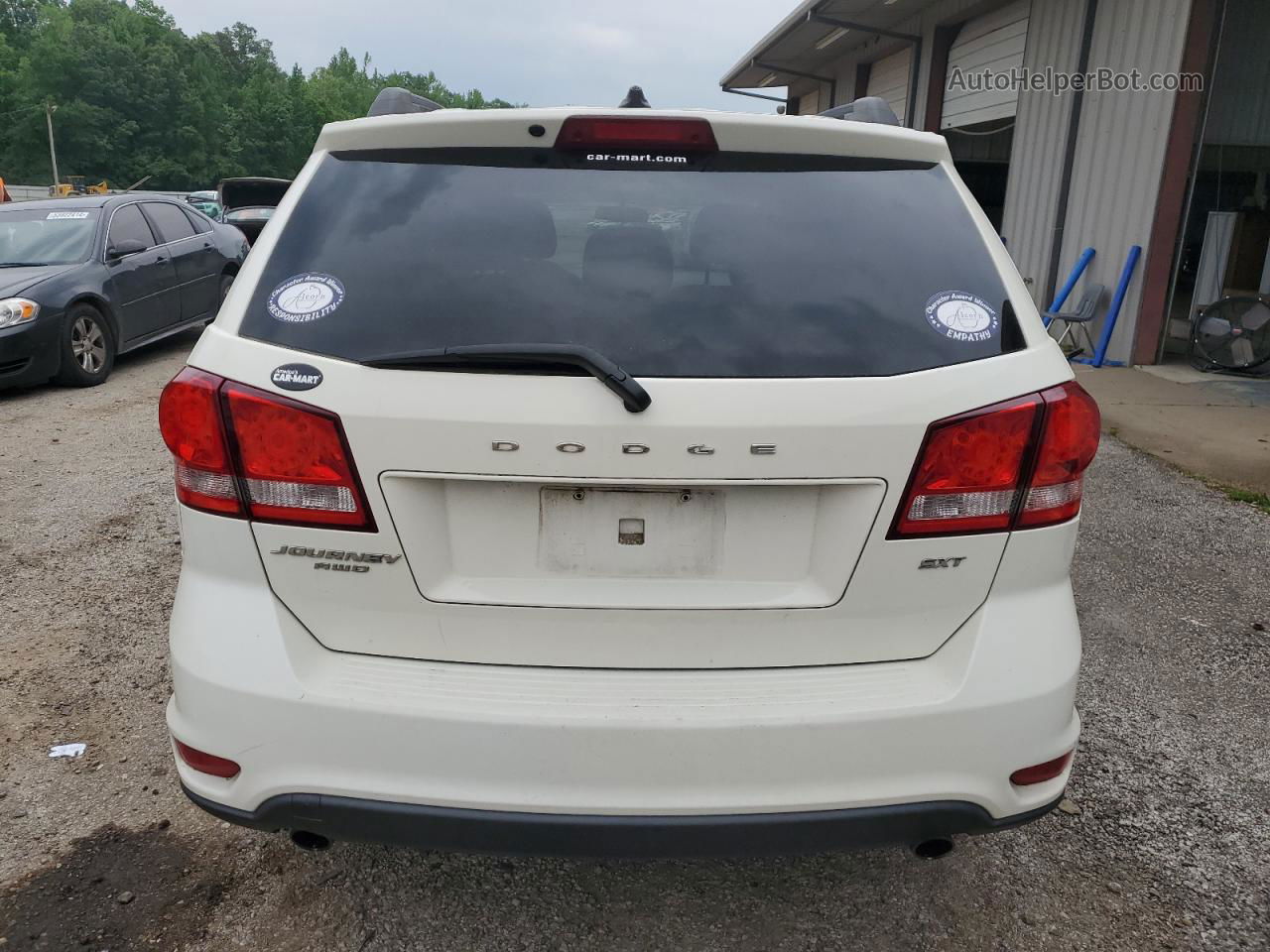 2014 Dodge Journey Sxt White vin: 3C4PDDBG6ET127267