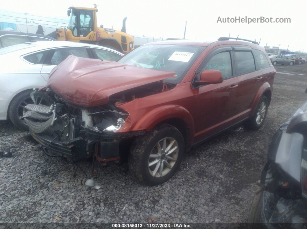 2014 Dodge Journey Sxt Orange vin: 3C4PDDBG6ET143744