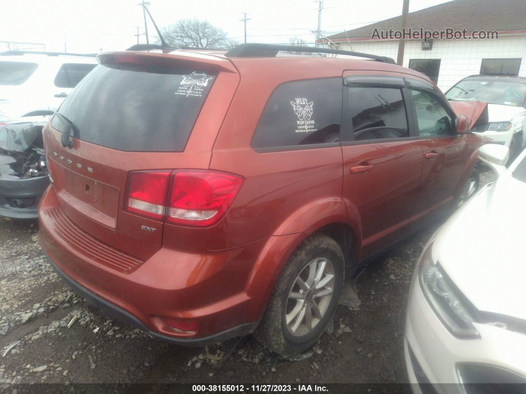 2014 Dodge Journey Sxt Orange vin: 3C4PDDBG6ET143744