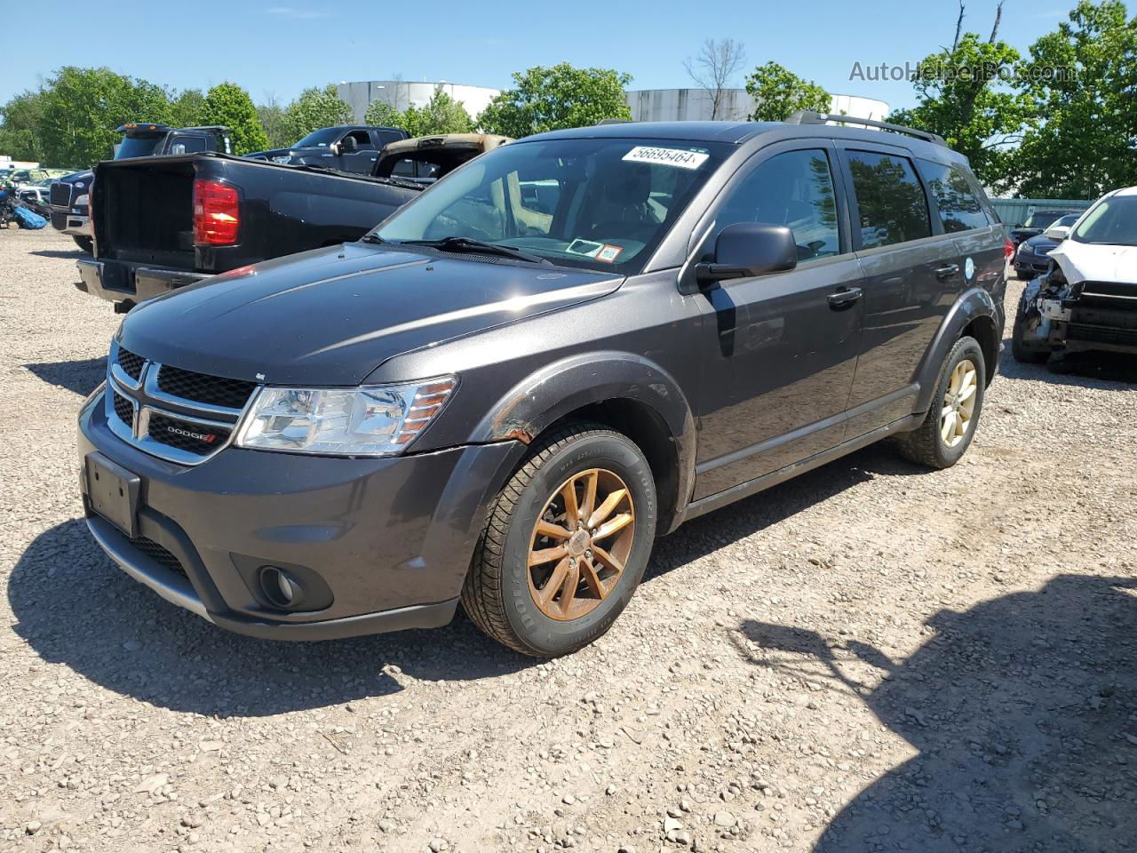 2014 Dodge Journey Sxt Gray vin: 3C4PDDBG6ET251376