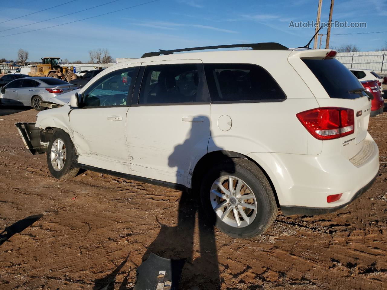 2014 Dodge Journey Sxt White vin: 3C4PDDBG6ET251412