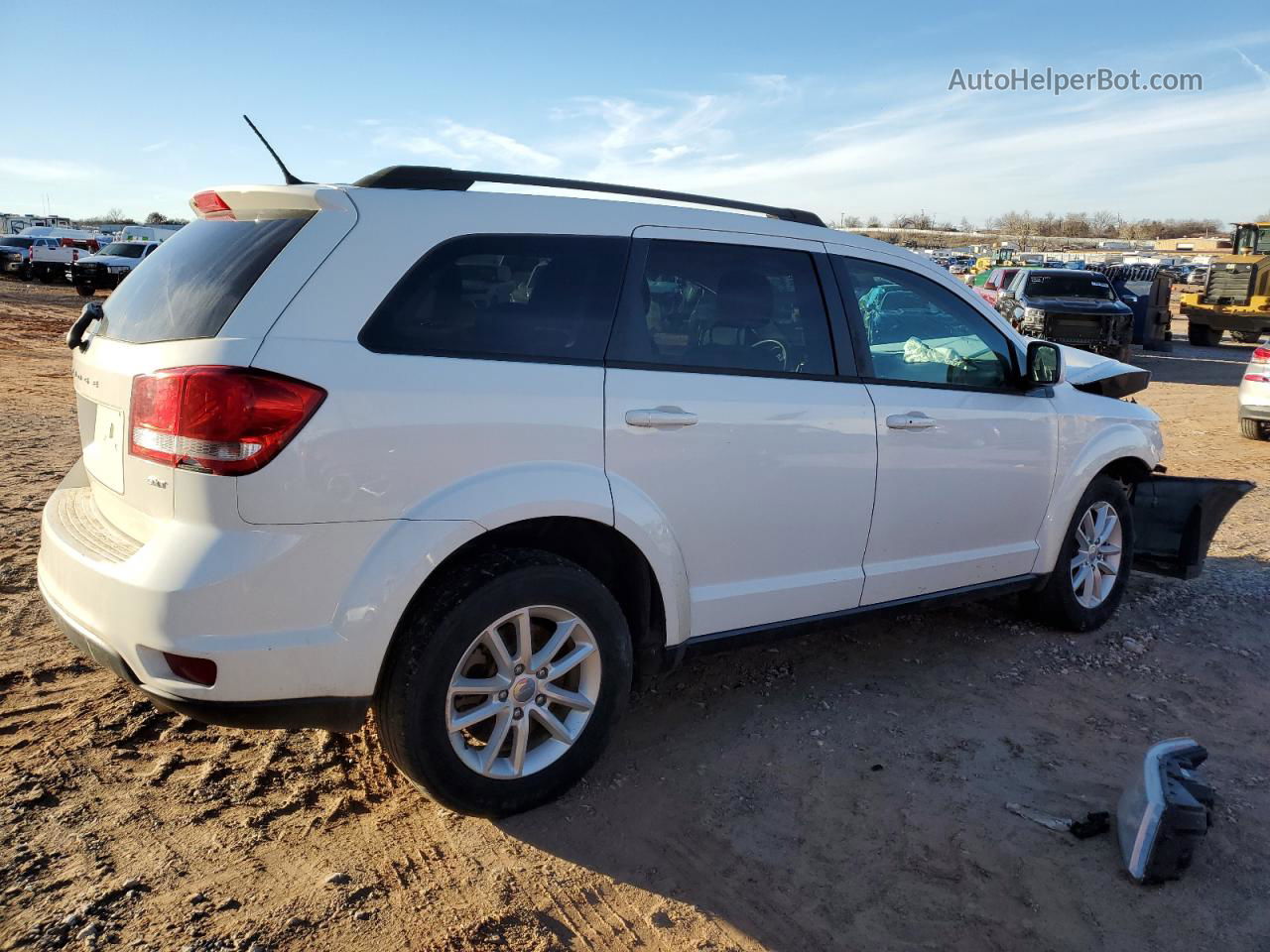 2014 Dodge Journey Sxt White vin: 3C4PDDBG6ET251412