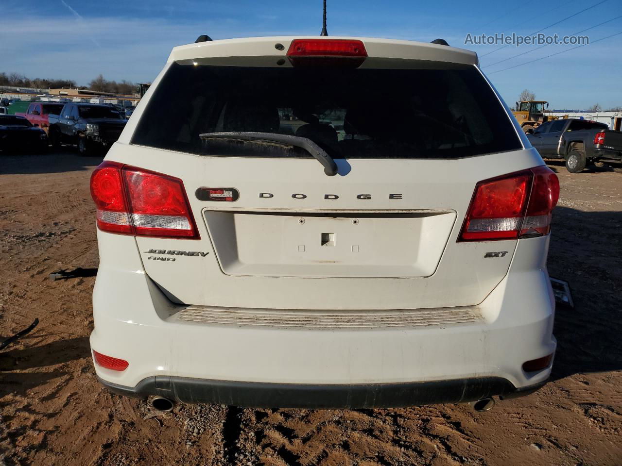 2014 Dodge Journey Sxt White vin: 3C4PDDBG6ET251412