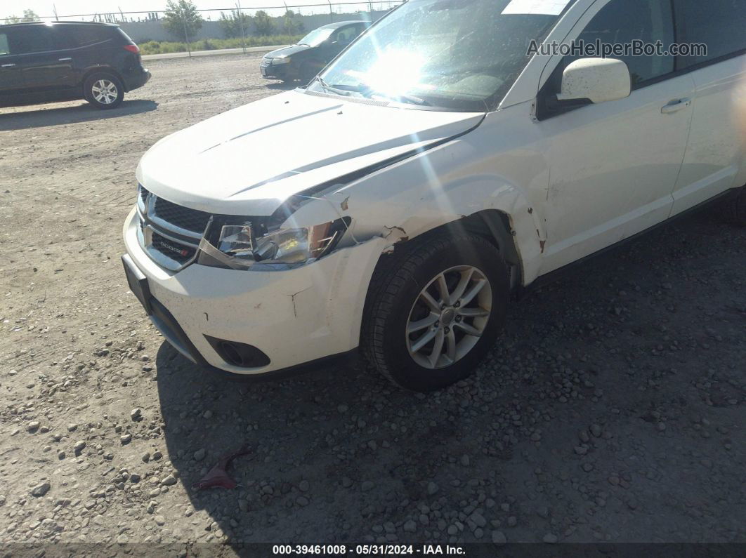 2015 Dodge Journey Sxt White vin: 3C4PDDBG6FT532837