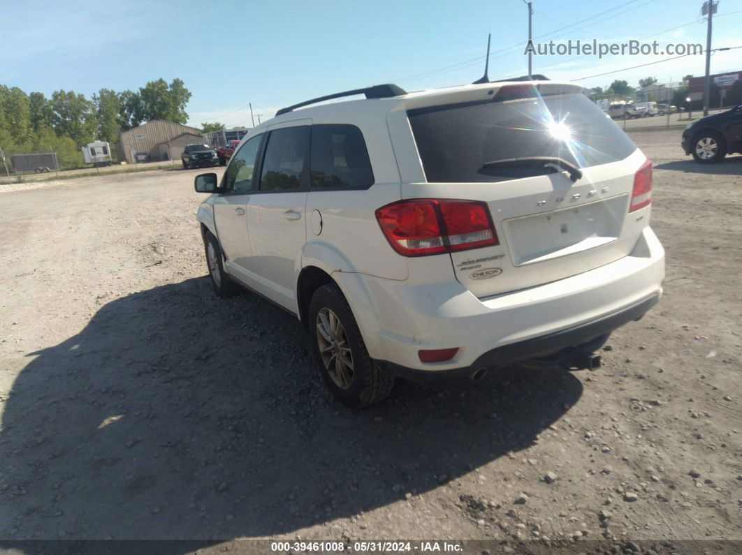 2015 Dodge Journey Sxt White vin: 3C4PDDBG6FT532837