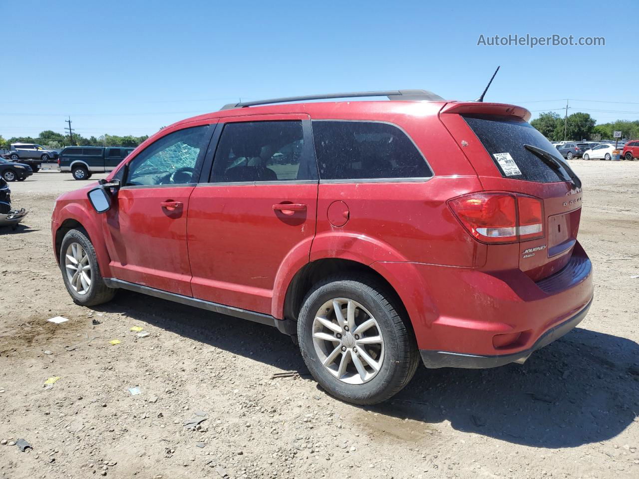 2016 Dodge Journey Sxt Red vin: 3C4PDDBG6GT196303