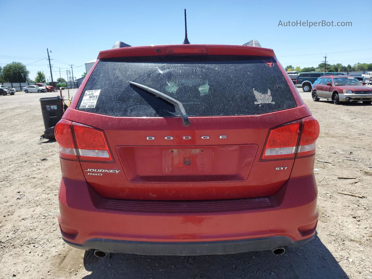 2016 Dodge Journey Sxt Red vin: 3C4PDDBG6GT196303