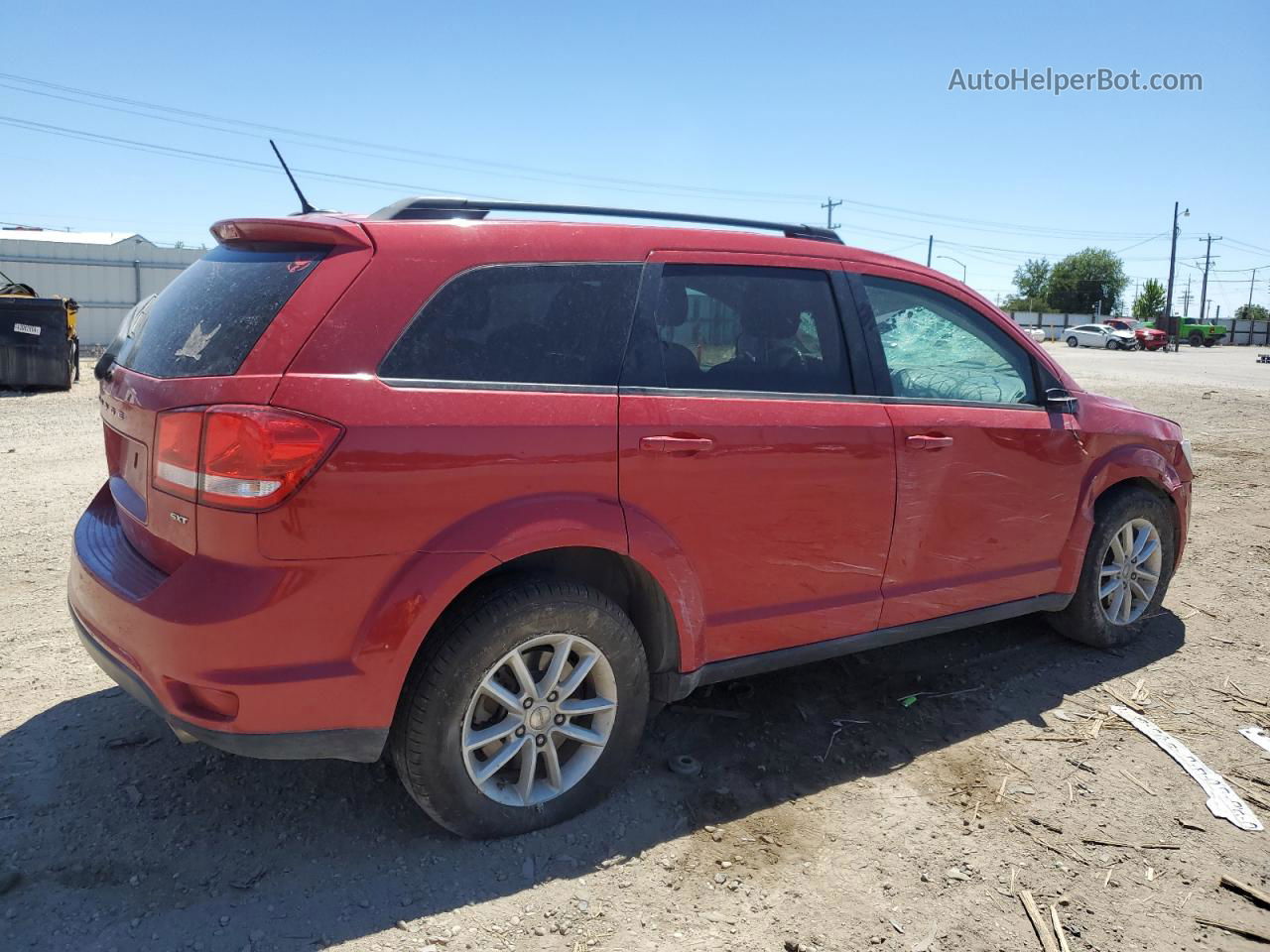 2016 Dodge Journey Sxt Red vin: 3C4PDDBG6GT196303