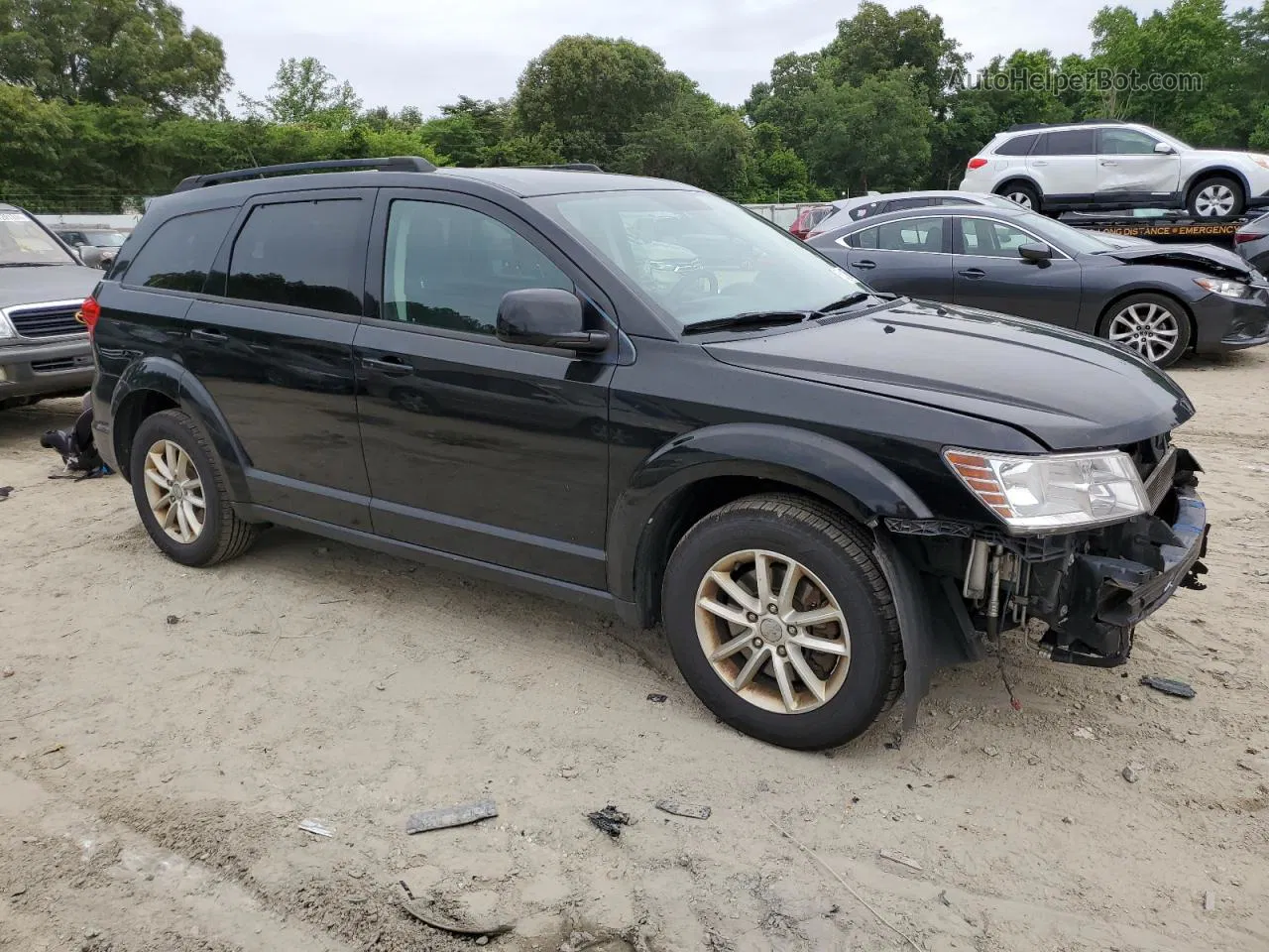 2014 Dodge Journey Sxt Black vin: 3C4PDDBG7ET251371