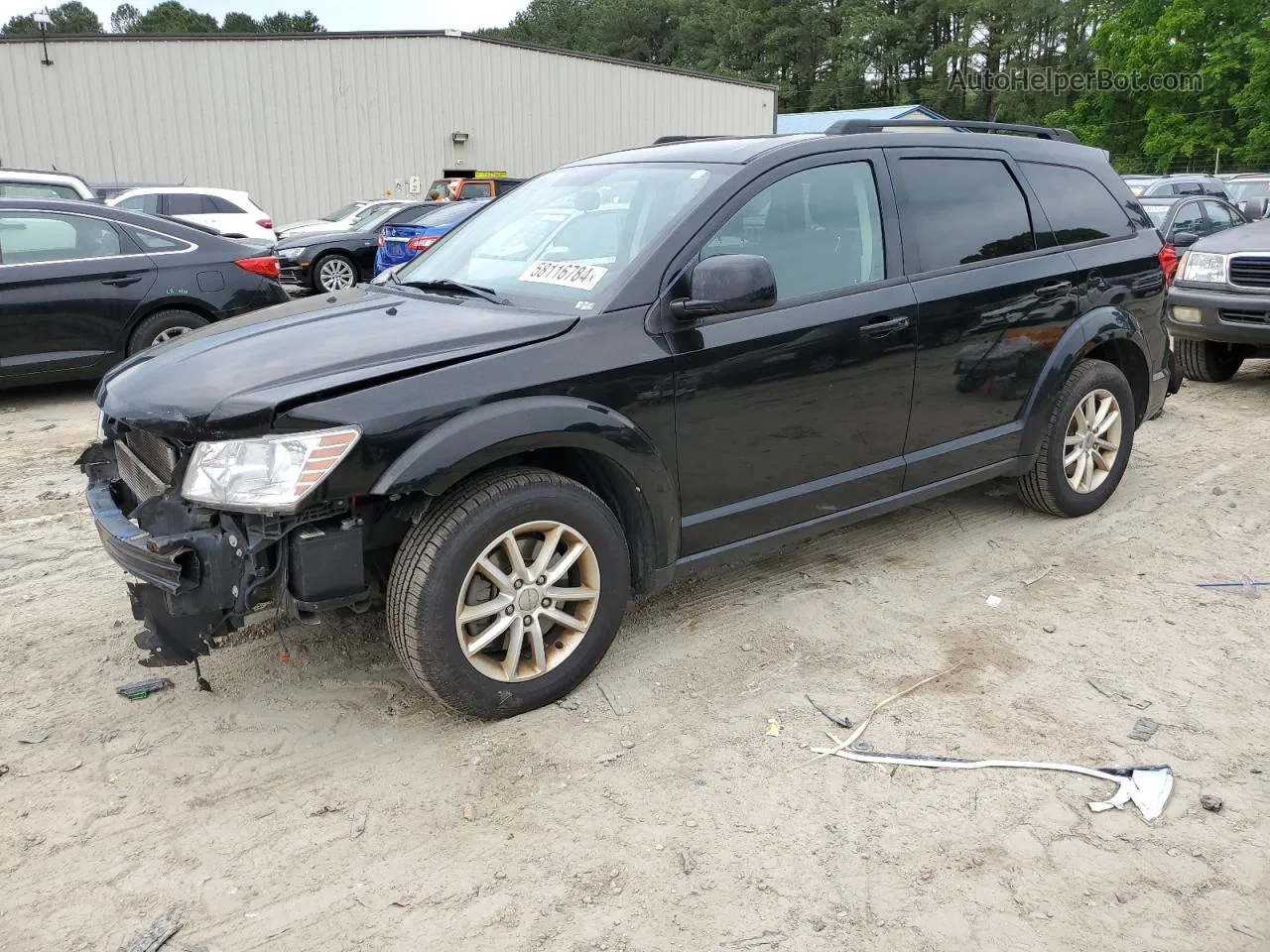 2014 Dodge Journey Sxt Black vin: 3C4PDDBG7ET251371