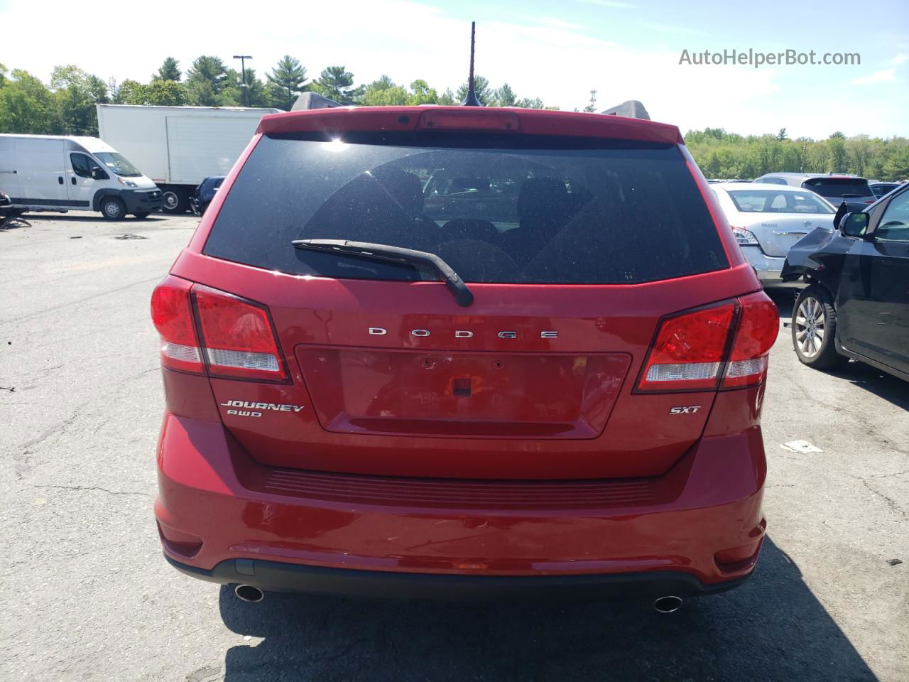 2015 Dodge Journey Sxt Red vin: 3C4PDDBG7FT660309