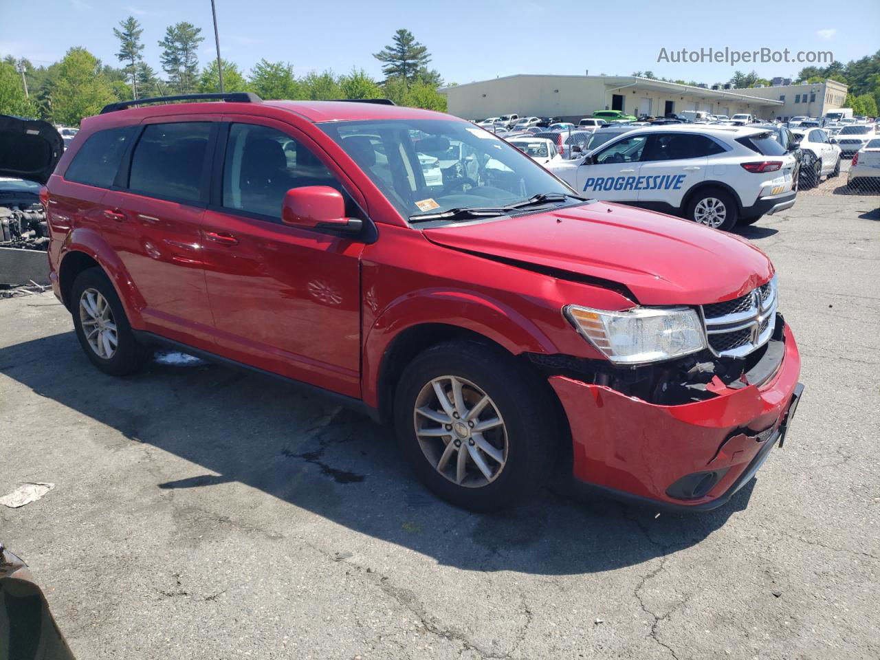 2015 Dodge Journey Sxt Red vin: 3C4PDDBG7FT660309