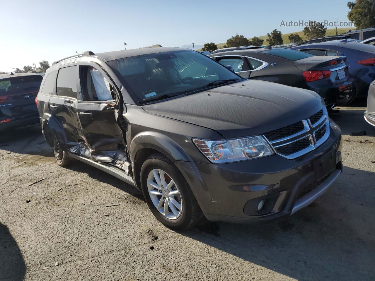 2016 Dodge Journey Sxt Gray vin: 3C4PDDBG7GT135607