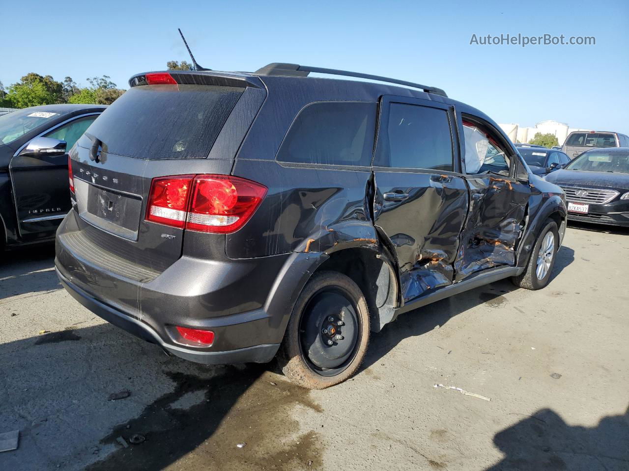 2016 Dodge Journey Sxt Серый vin: 3C4PDDBG7GT135607