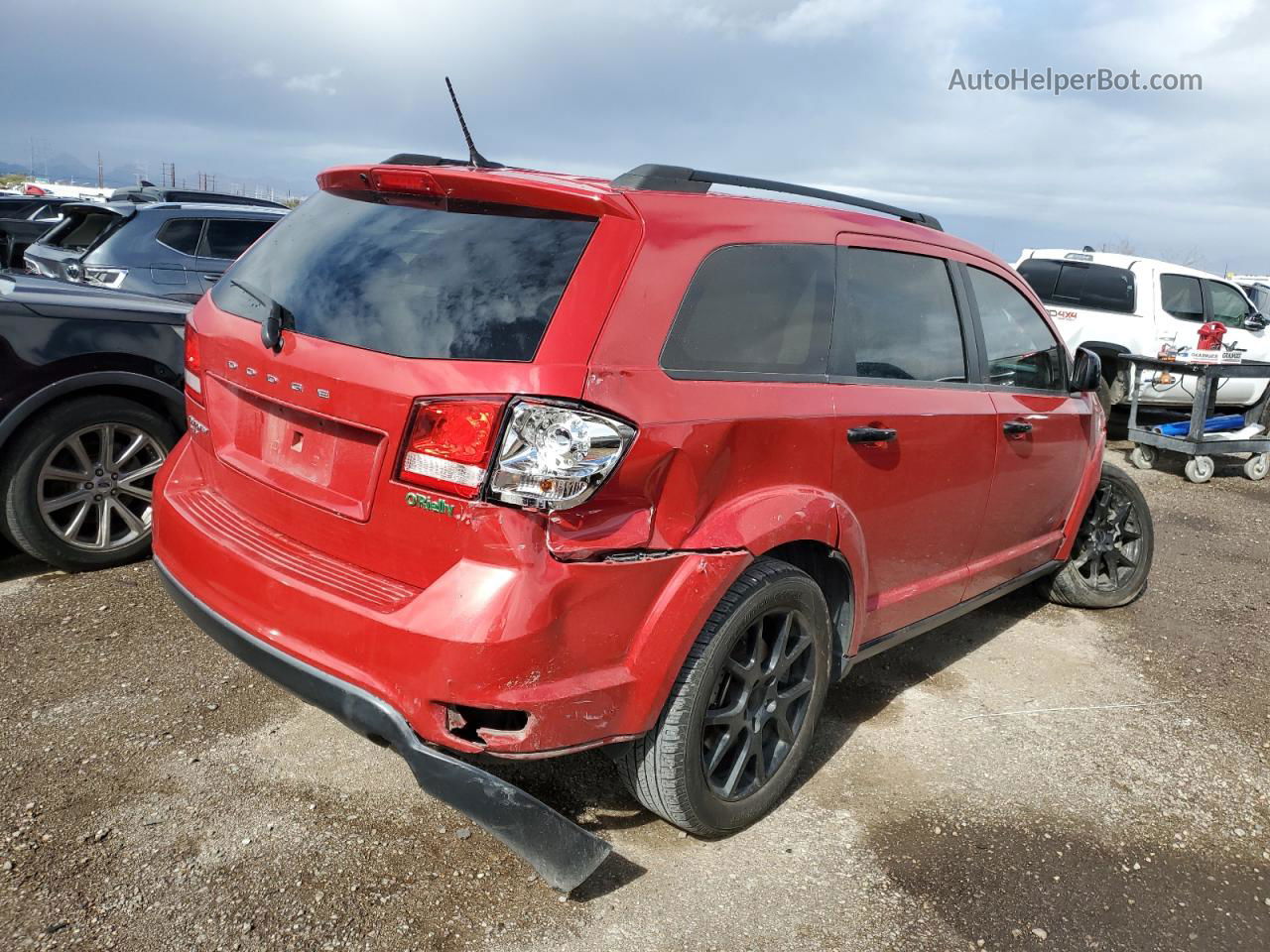 2016 Dodge Journey Sxt Red vin: 3C4PDDBG7GT142962