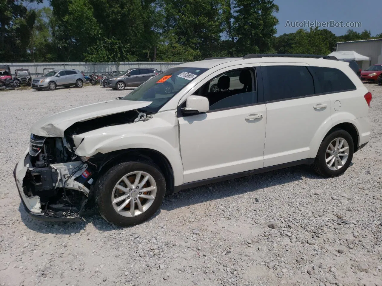 2017 Dodge Journey Sxt White vin: 3C4PDDBG7HT525236