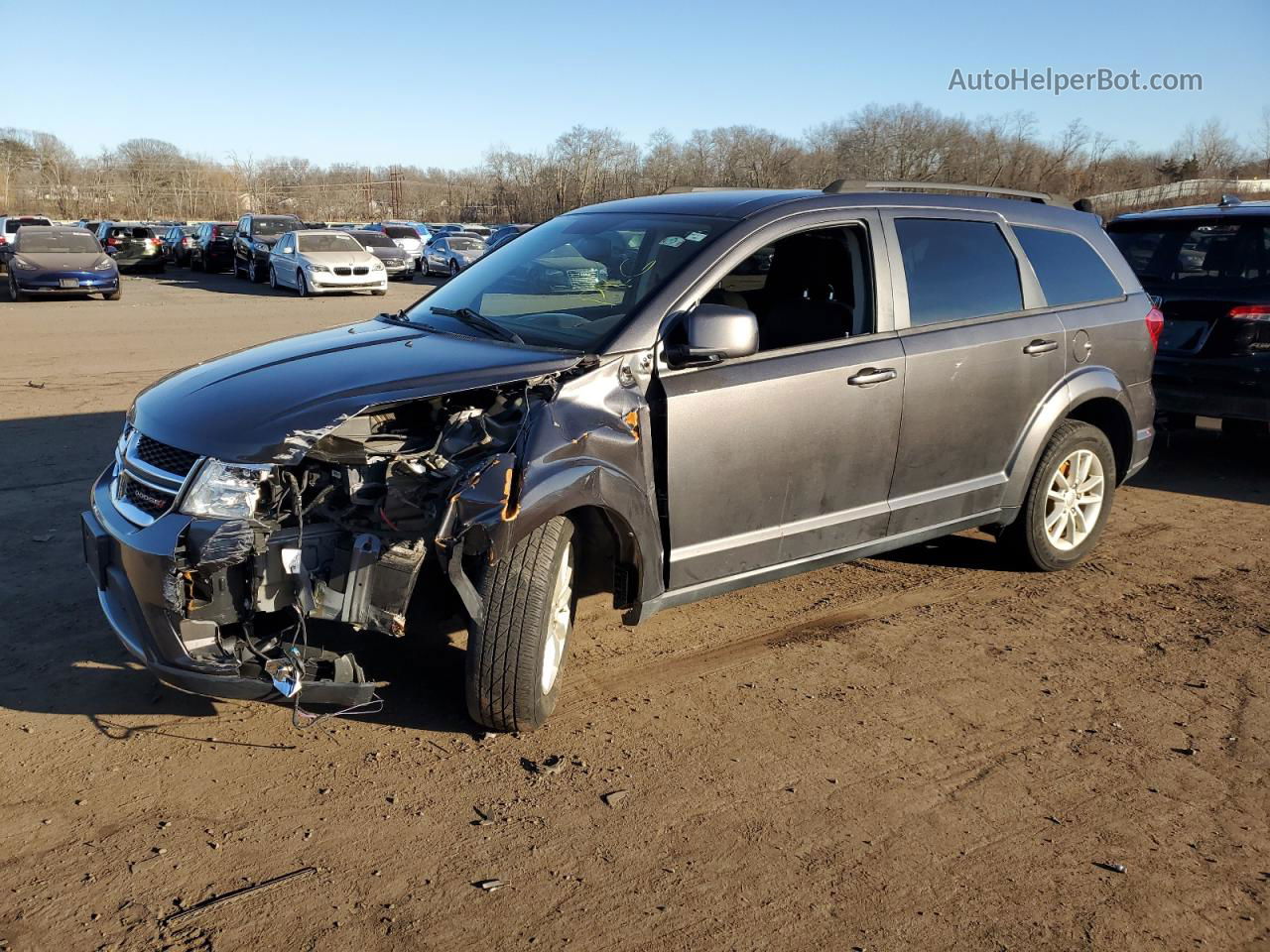 2017 Dodge Journey Sxt Gray vin: 3C4PDDBG7HT541131