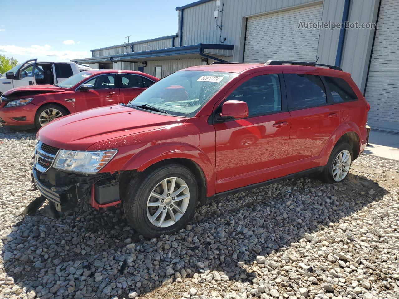 2015 Dodge Journey Sxt Red vin: 3C4PDDBG8FT730559