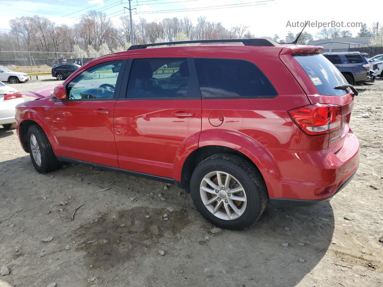 2016 Dodge Journey Sxt Red vin: 3C4PDDBG8GT134546