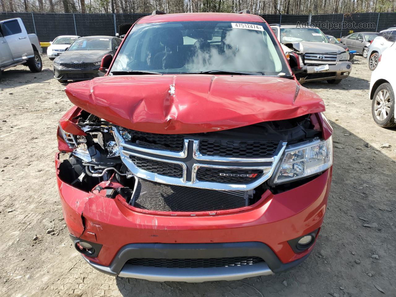 2016 Dodge Journey Sxt Red vin: 3C4PDDBG8GT134546