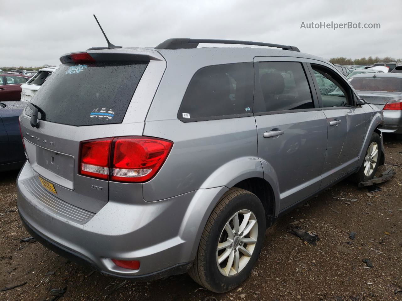 2016 Dodge Journey Sxt Silver vin: 3C4PDDBG8GT141948