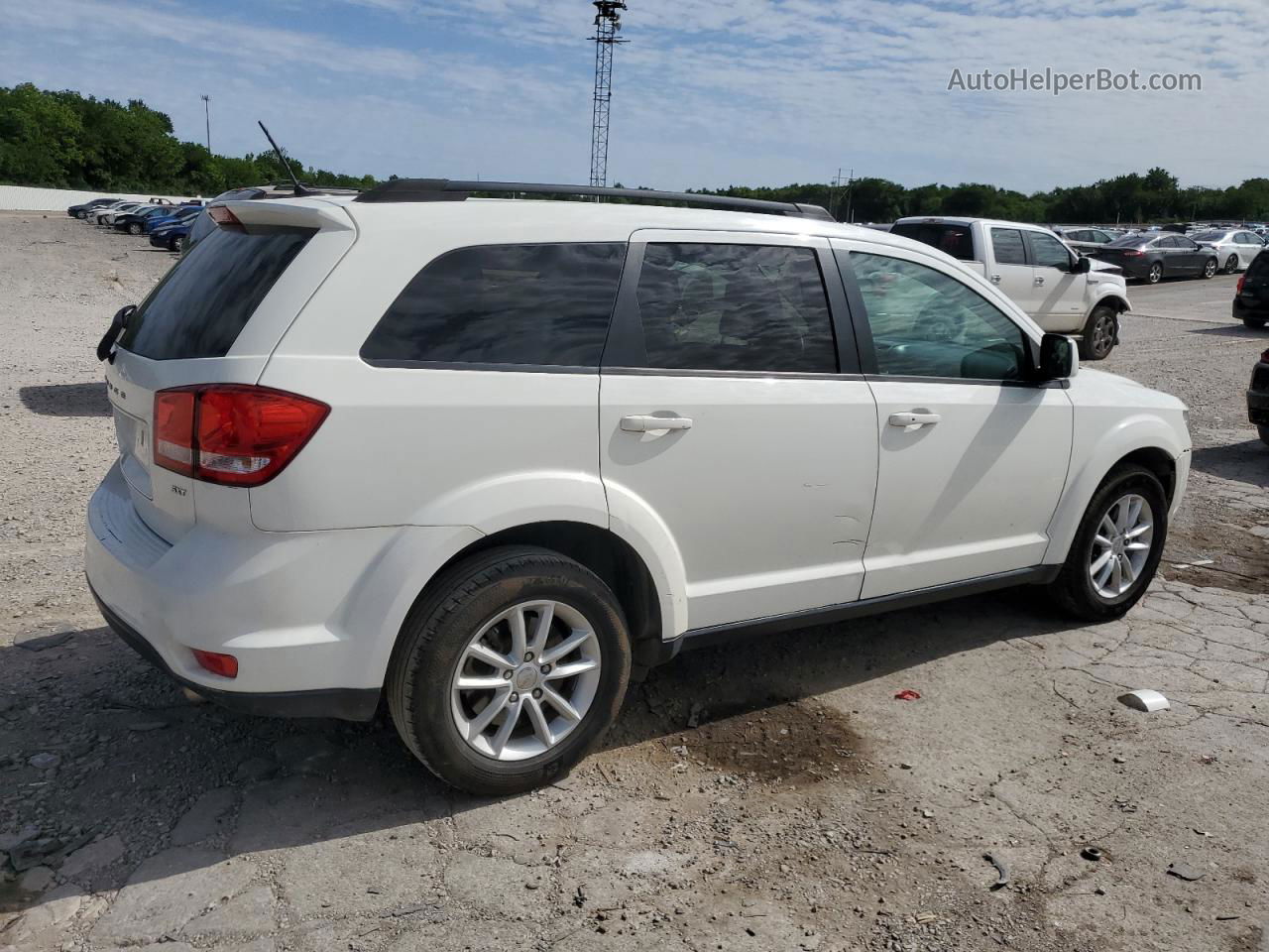 2016 Dodge Journey Sxt White vin: 3C4PDDBG8GT141951