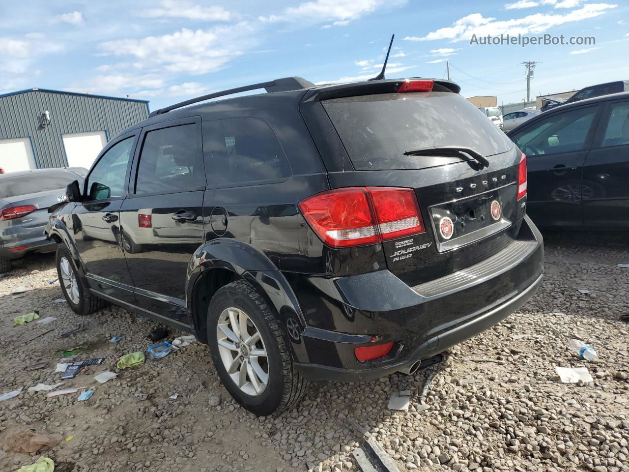 2017 Dodge Journey Sxt Черный vin: 3C4PDDBG8HT512785