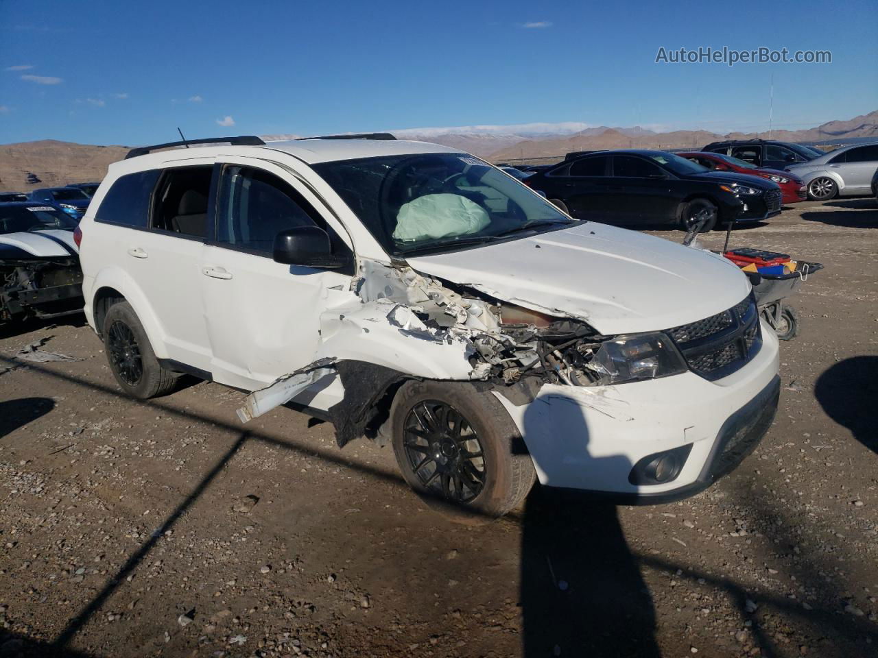 2017 Dodge Journey Sxt Белый vin: 3C4PDDBG8HT541686