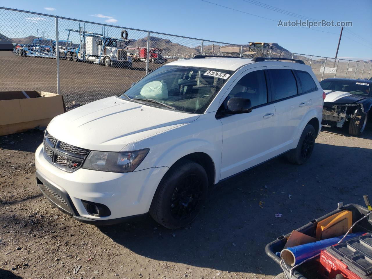 2017 Dodge Journey Sxt White vin: 3C4PDDBG8HT541686