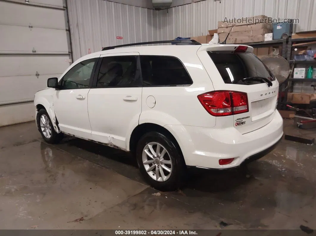 2014 Dodge Journey Sxt White vin: 3C4PDDBG9ET108826