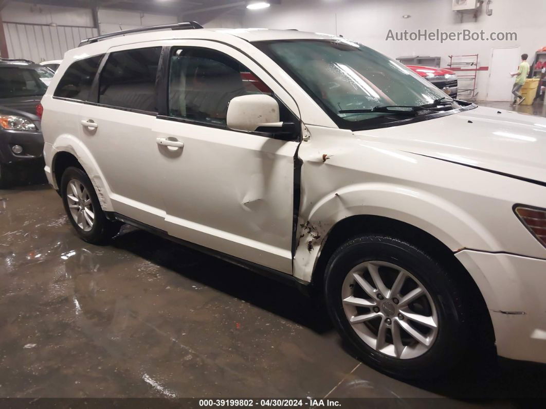 2014 Dodge Journey Sxt White vin: 3C4PDDBG9ET108826