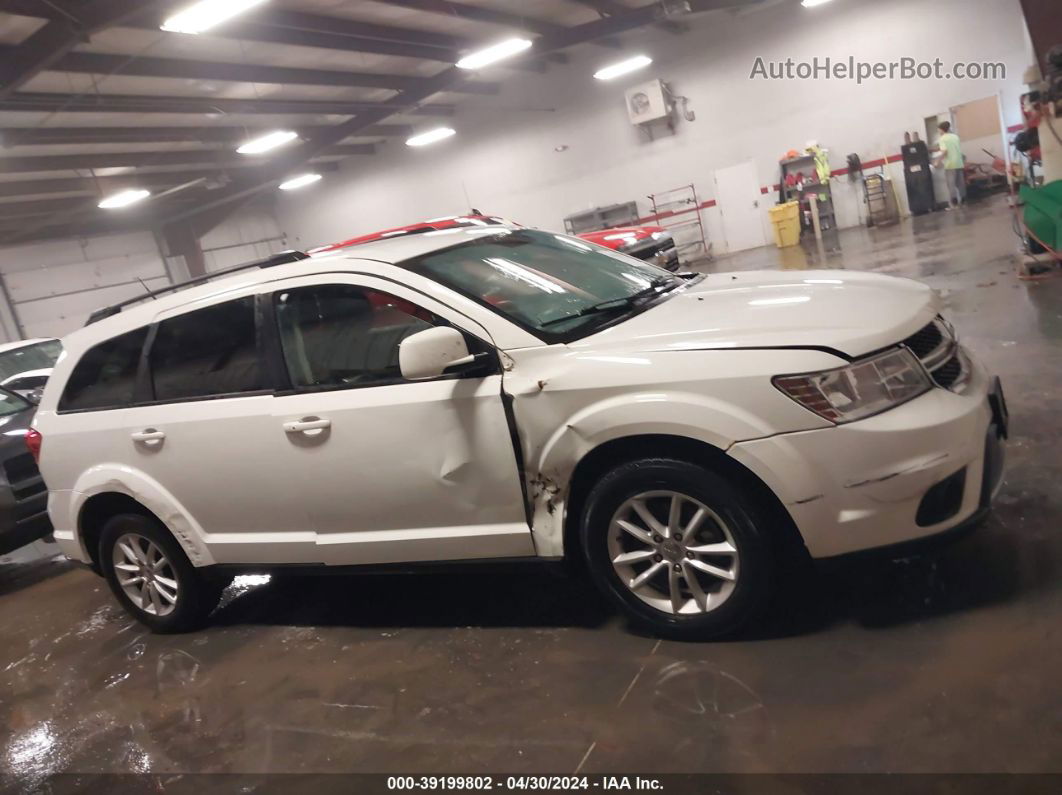 2014 Dodge Journey Sxt White vin: 3C4PDDBG9ET108826