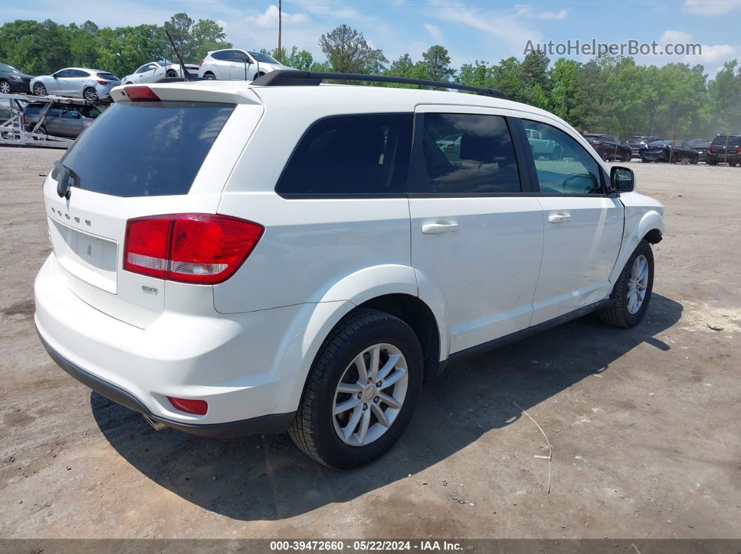 2014 Dodge Journey Sxt White vin: 3C4PDDBG9ET271363