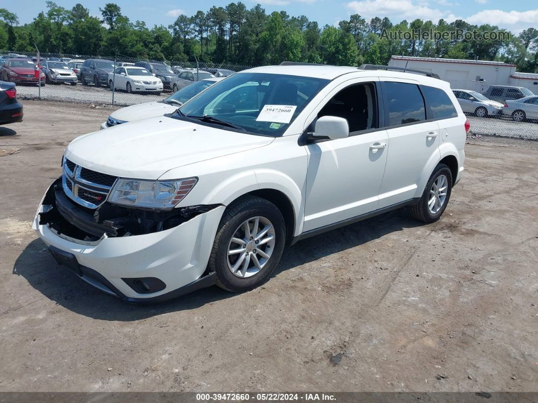 2014 Dodge Journey Sxt White vin: 3C4PDDBG9ET271363