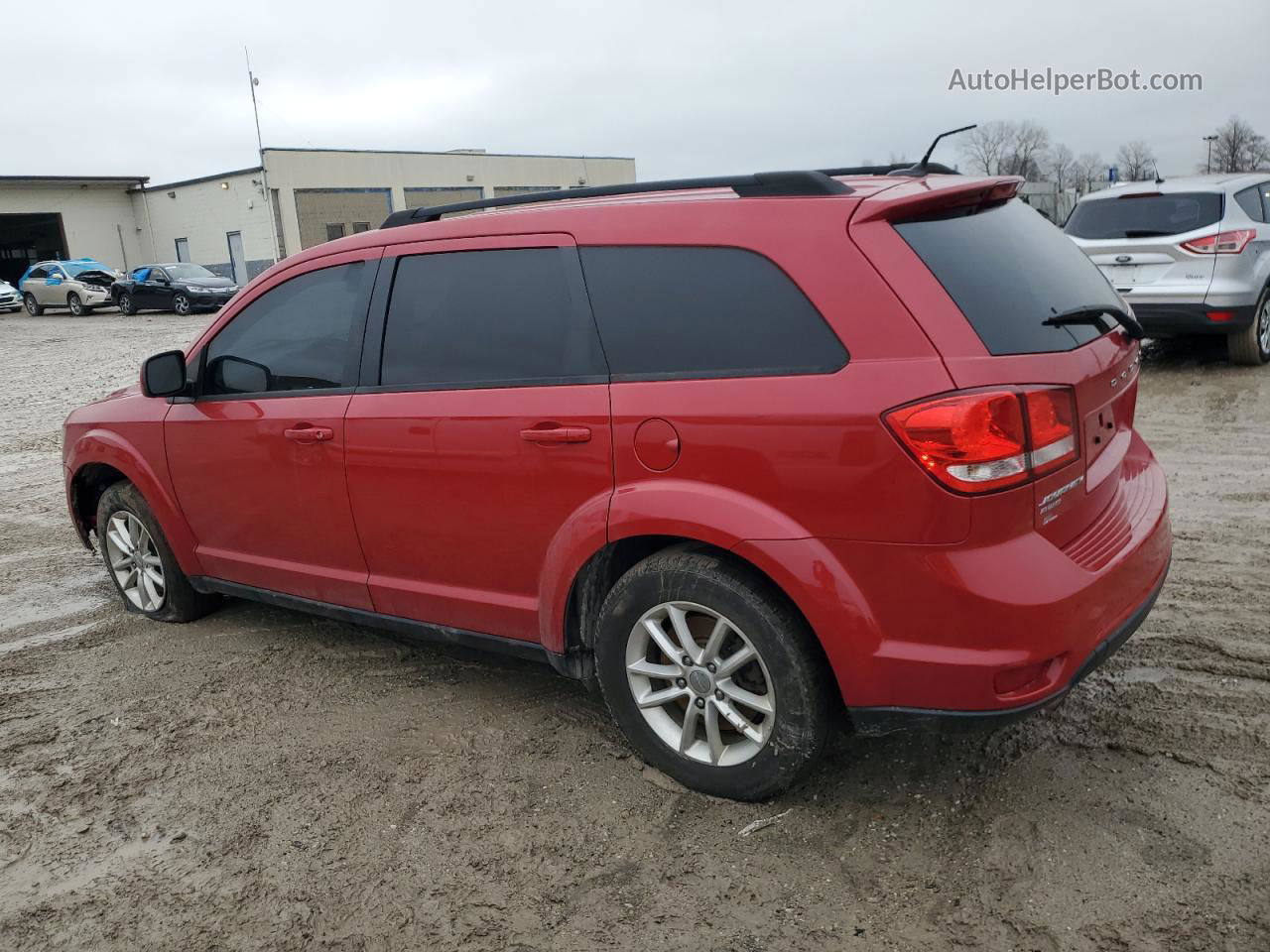 2014 Dodge Journey Sxt Red vin: 3C4PDDBG9ET297252