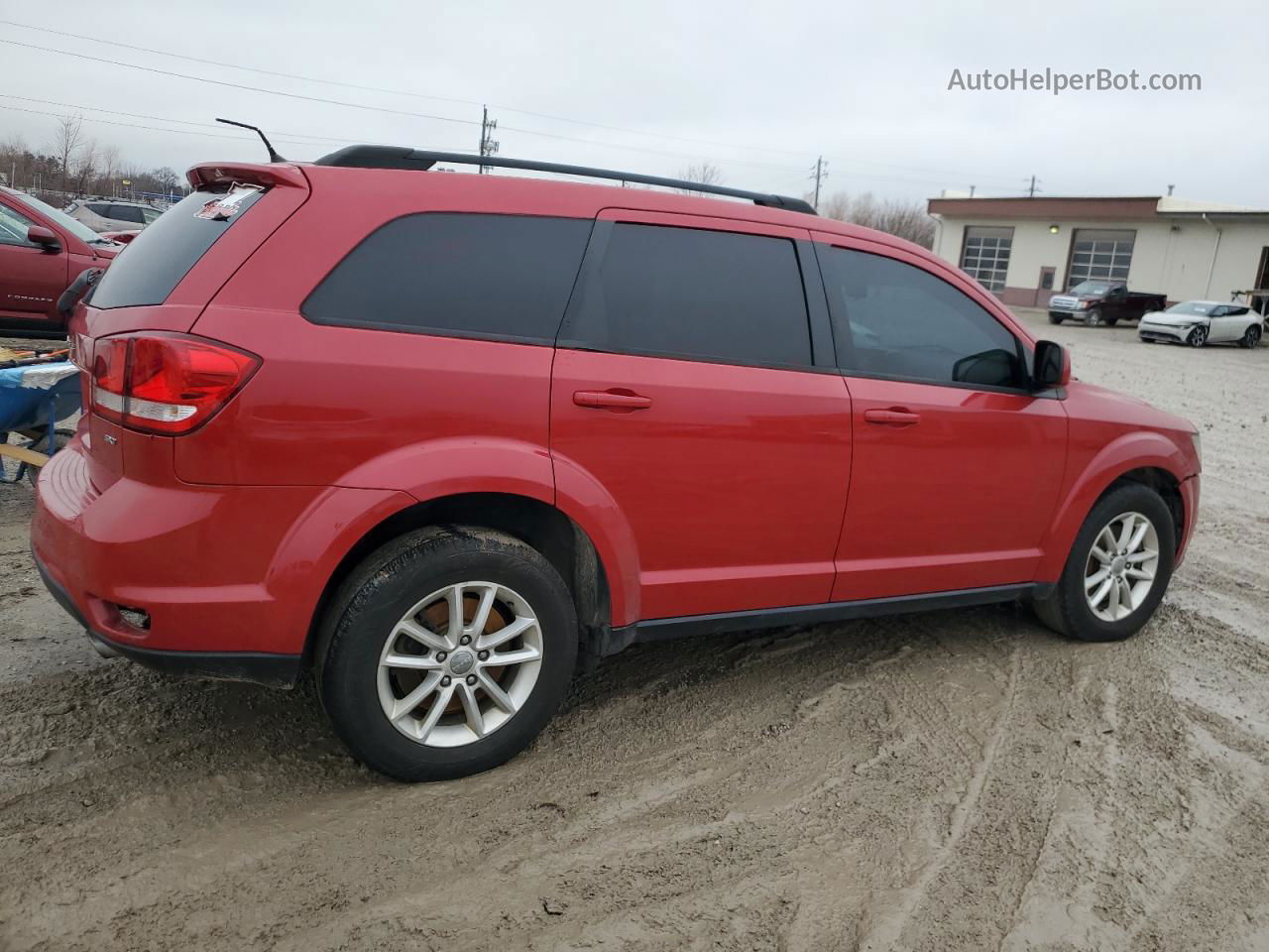 2014 Dodge Journey Sxt Red vin: 3C4PDDBG9ET297252