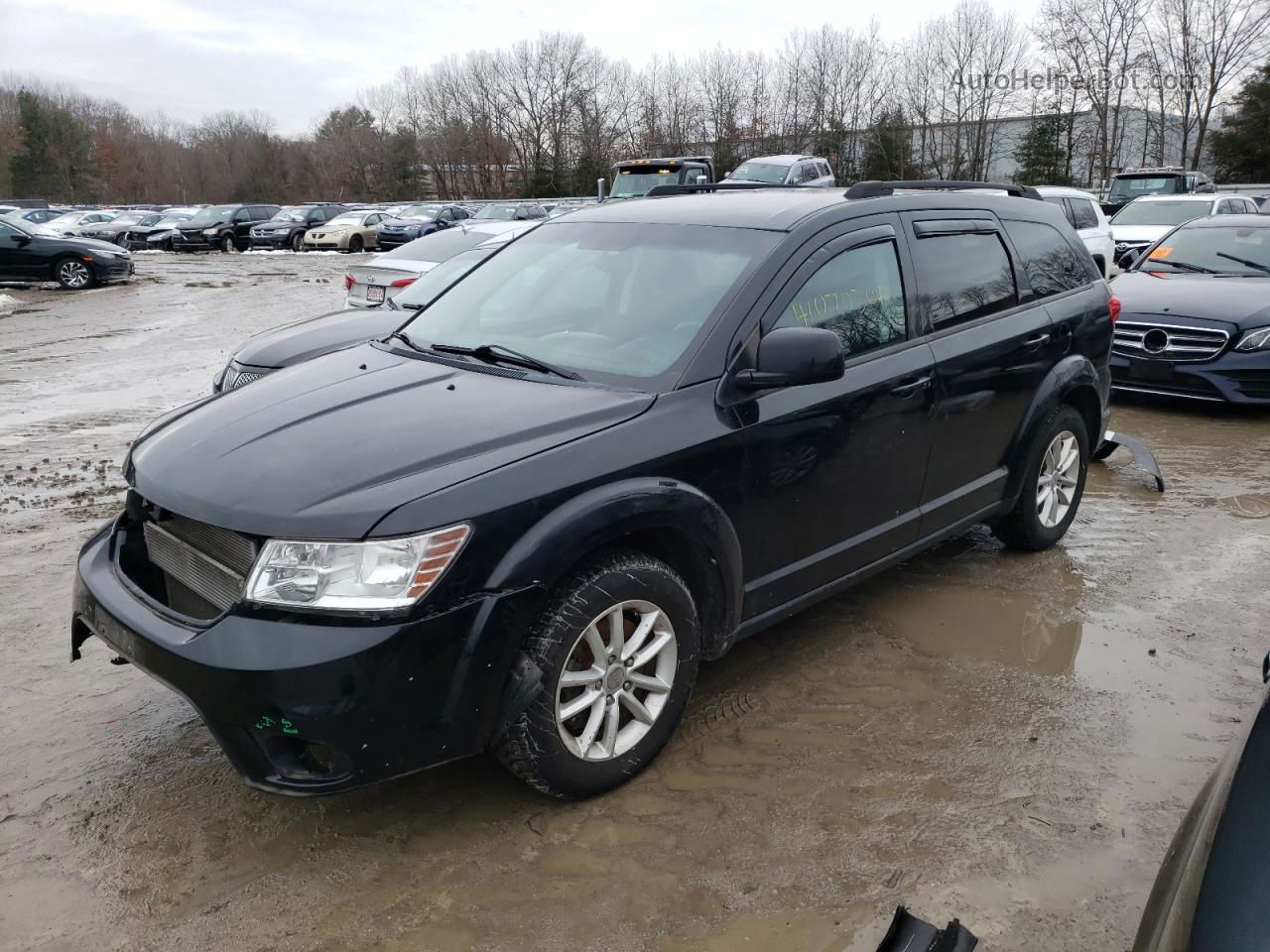 2015 Dodge Journey Sxt Черный vin: 3C4PDDBG9FT688788