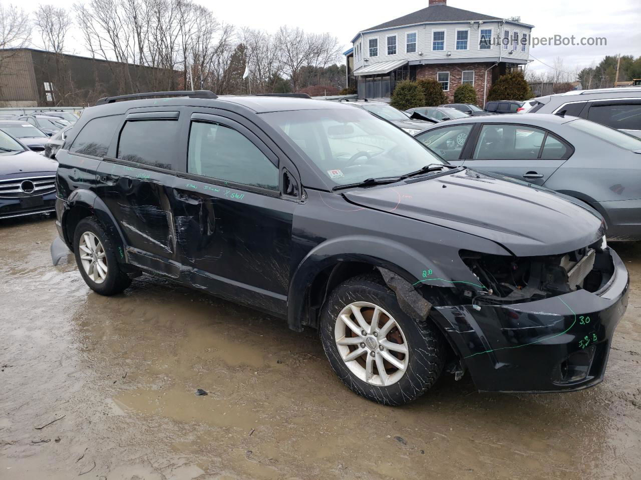 2015 Dodge Journey Sxt Черный vin: 3C4PDDBG9FT688788