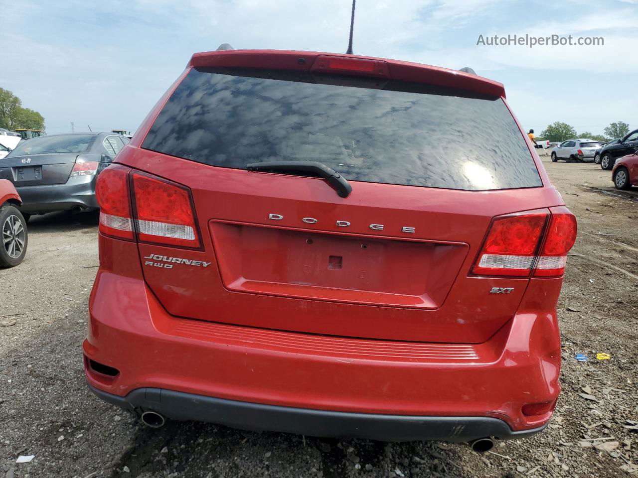 2016 Dodge Journey Sxt Red vin: 3C4PDDBG9GT100874