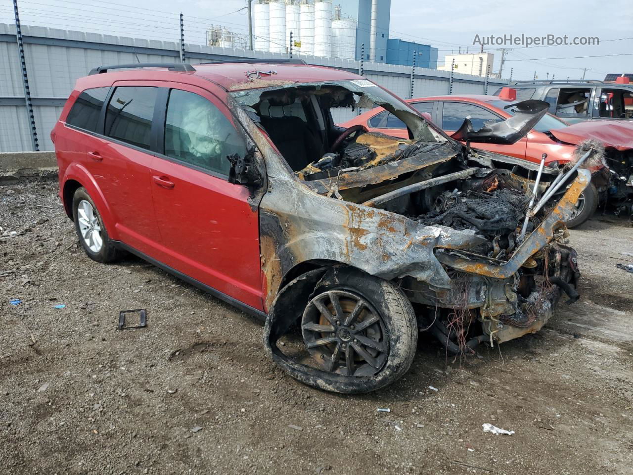 2016 Dodge Journey Sxt Red vin: 3C4PDDBG9GT100874