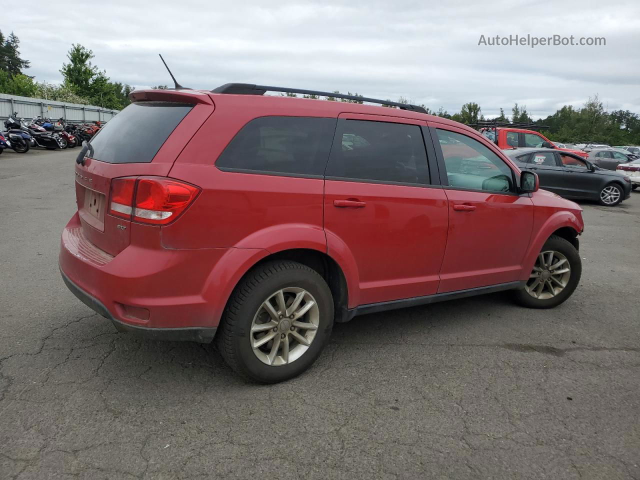 2016 Dodge Journey Sxt Красный vin: 3C4PDDBG9GT142672