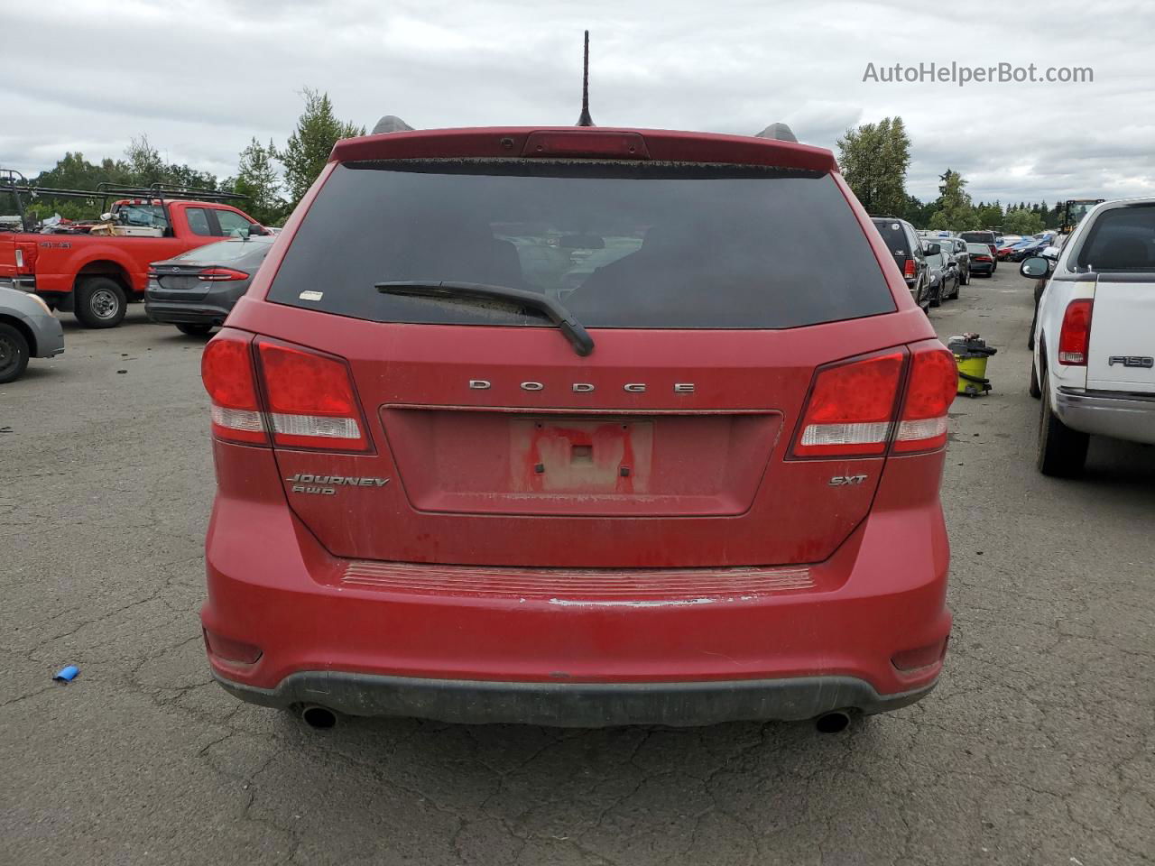 2016 Dodge Journey Sxt Red vin: 3C4PDDBG9GT142672