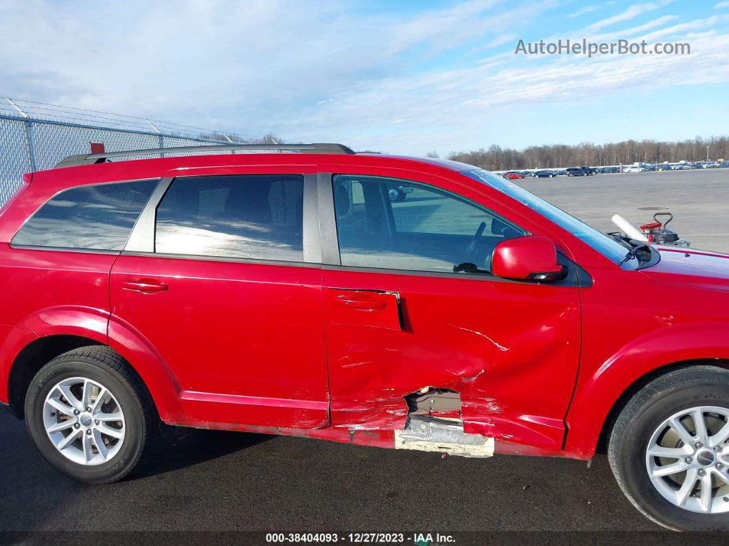 2016 Dodge Journey Sxt Red vin: 3C4PDDBGXGT142647