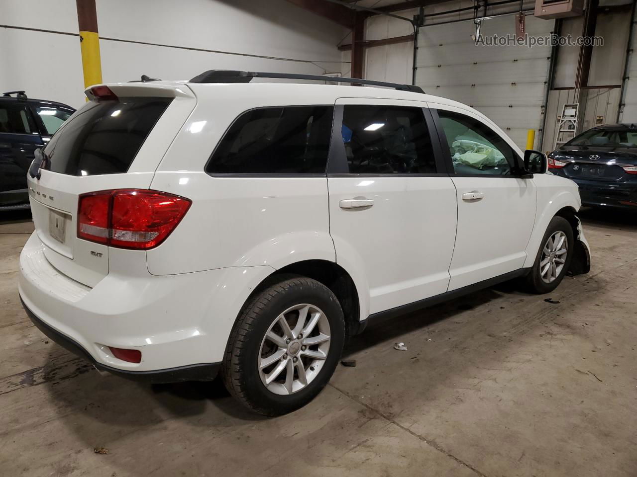 2017 Dodge Journey Sxt White vin: 3C4PDDBGXHT592221