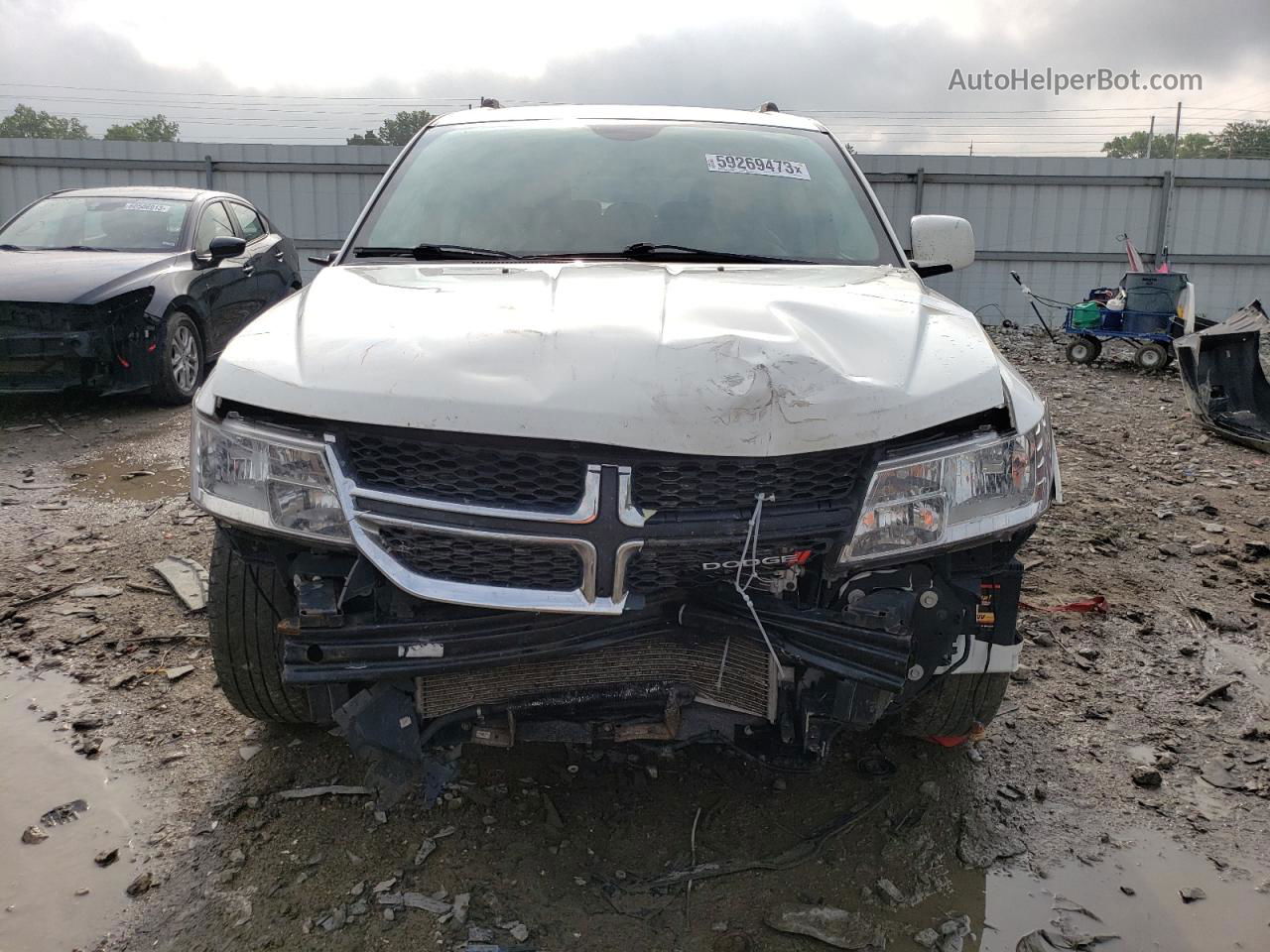 2014 Dodge Journey Limited White vin: 3C4PDDDG1ET227516