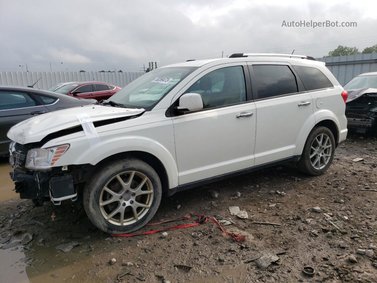 2014 Dodge Journey Limited White vin: 3C4PDDDG1ET227516