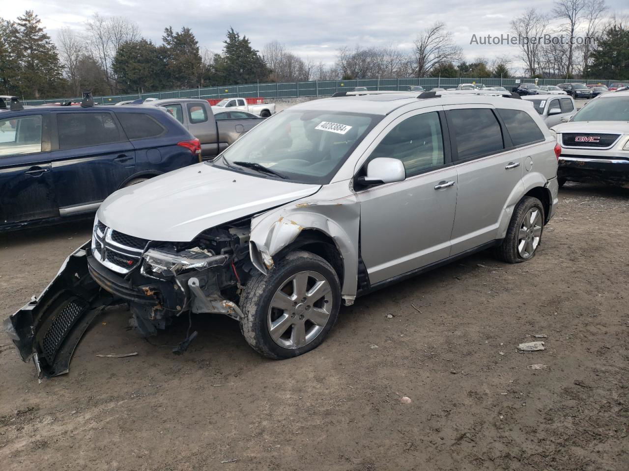 2014 Dodge Journey Limited Серебряный vin: 3C4PDDDG3ET106079