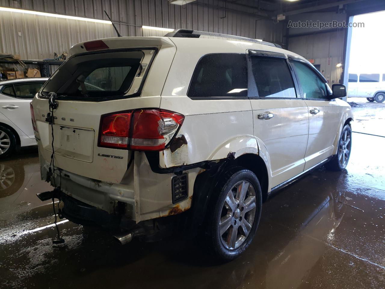 2014 Dodge Journey Limited White vin: 3C4PDDDG3ET121603