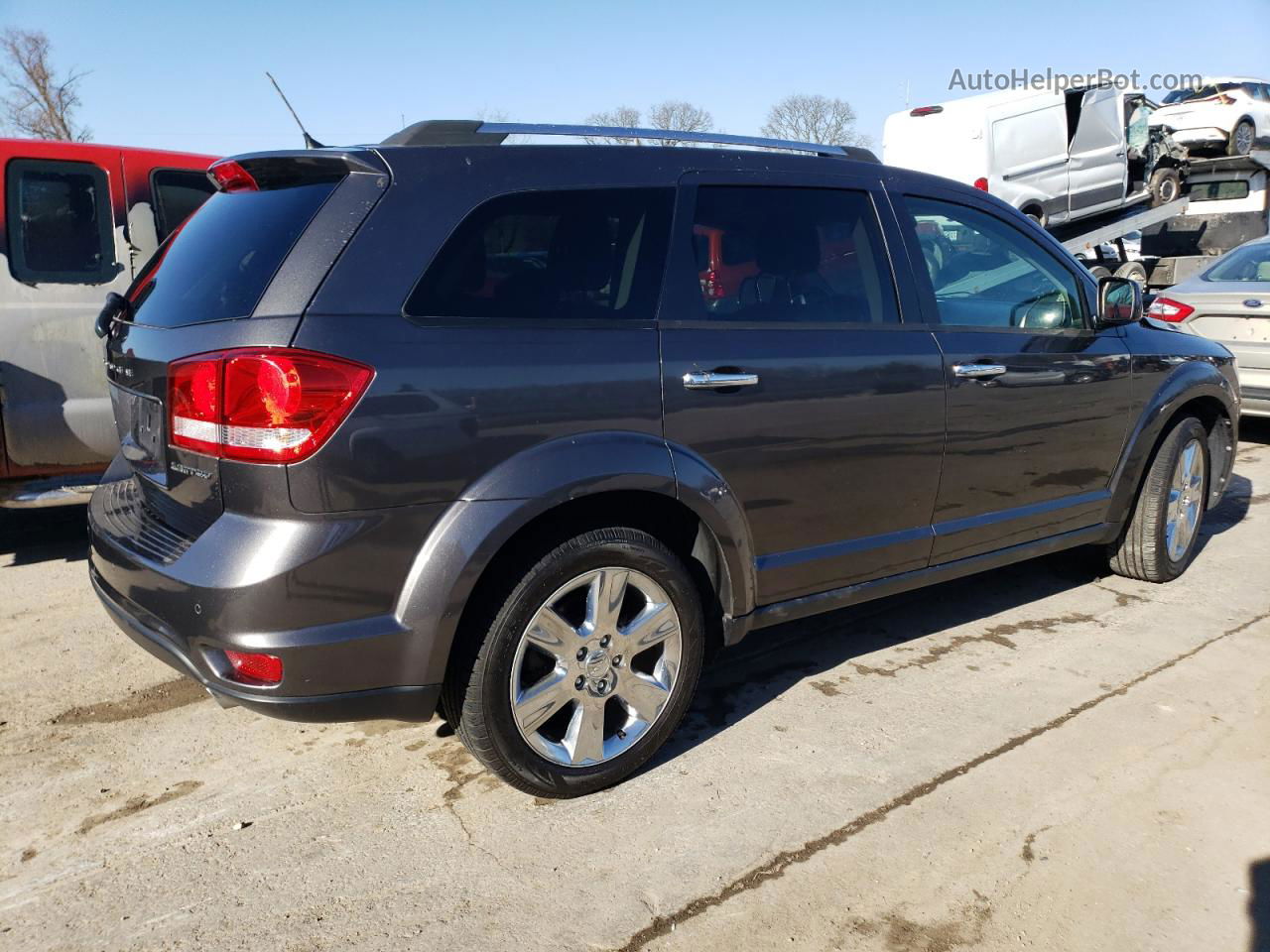 2014 Dodge Journey Limited Gray vin: 3C4PDDDG9ET284675