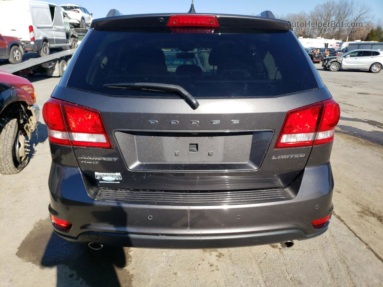 2014 Dodge Journey Limited Gray vin: 3C4PDDDG9ET284675